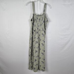 Angels Forever Young Jumpsuit Women's 1X Seagrass Purple Floral Sleeveless NWT
